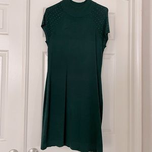 Soft green body hugging dress